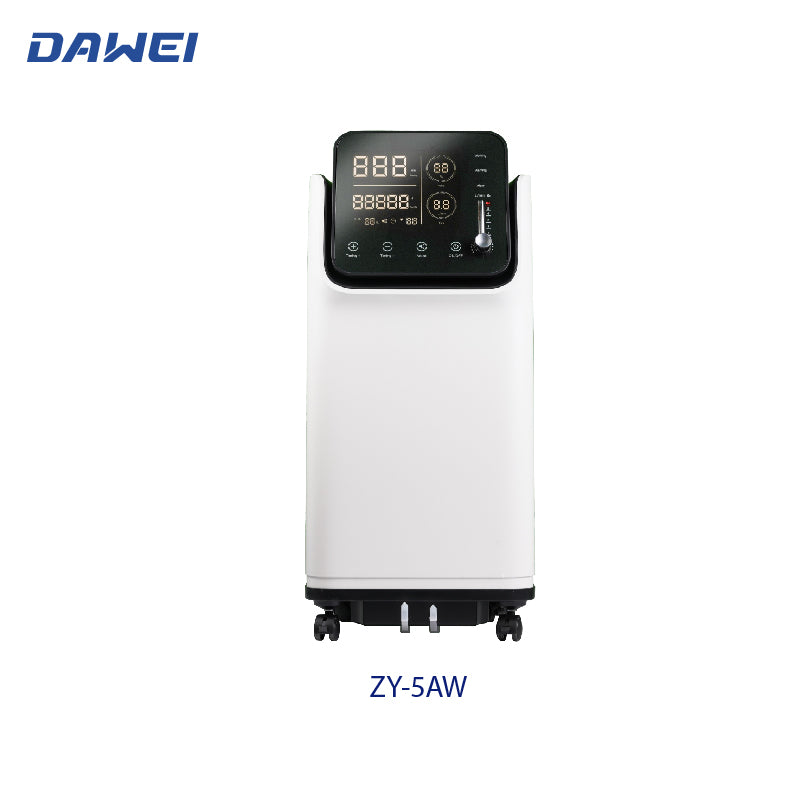 Dawei portable O2 concentrator 5L model ZY-5AW with 93% oxygen purity and low-noise operation
