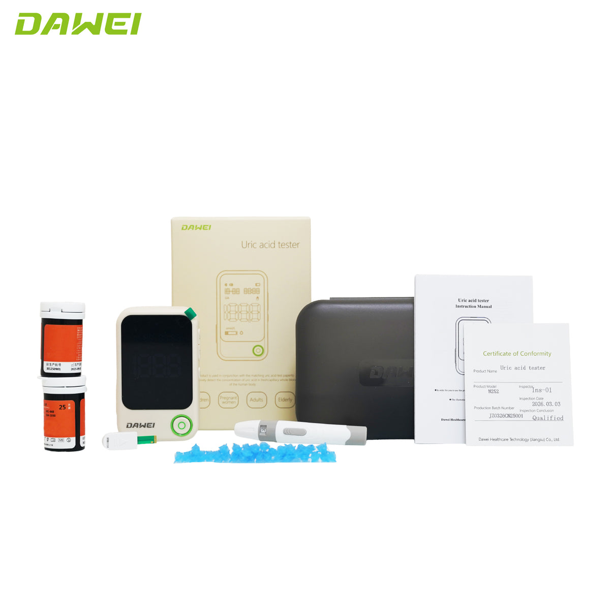 Portable Uric Acid Testing Meter for Home Use | Dawei