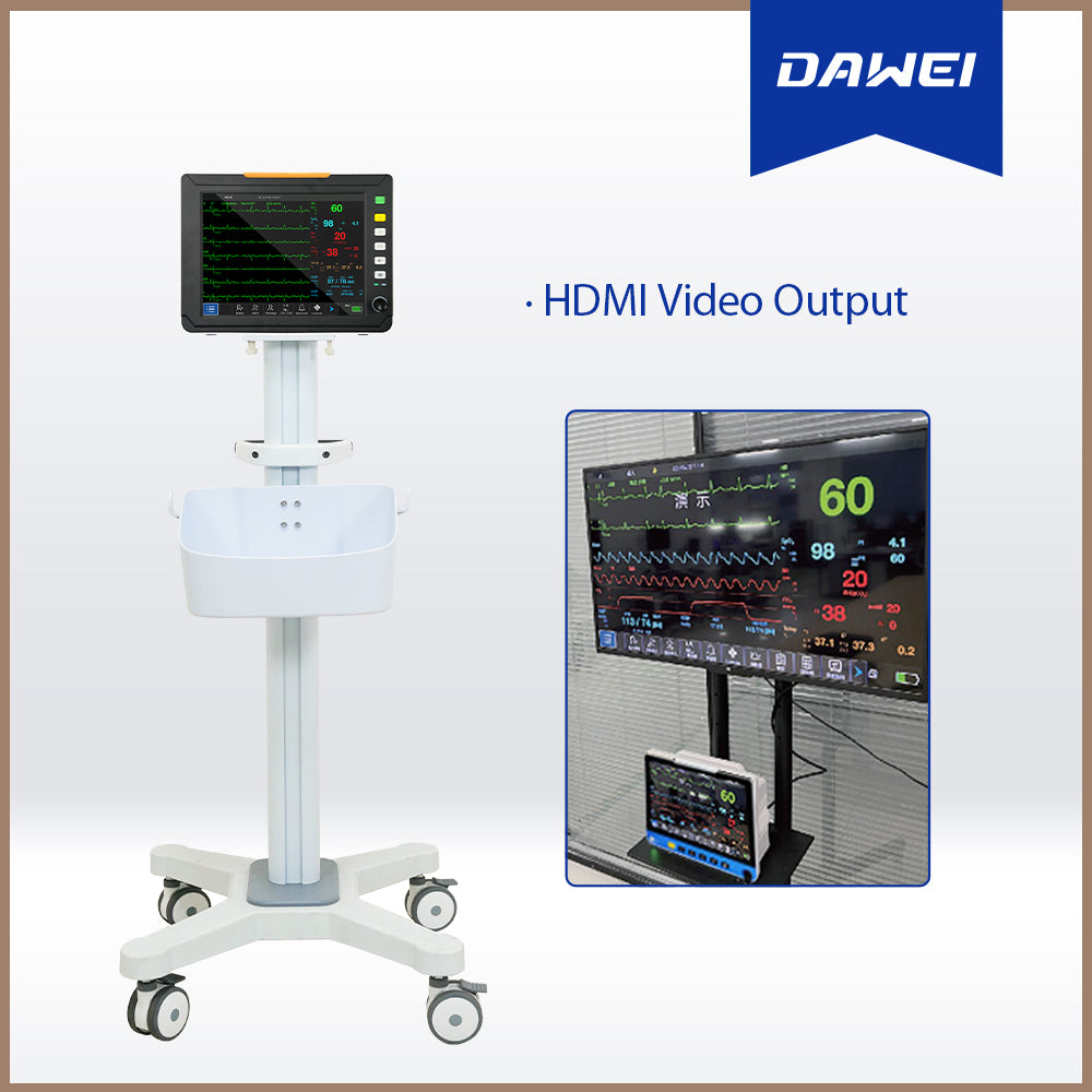 Moniteur patient de signes vitaux DAWEI ICU CCU HD12
