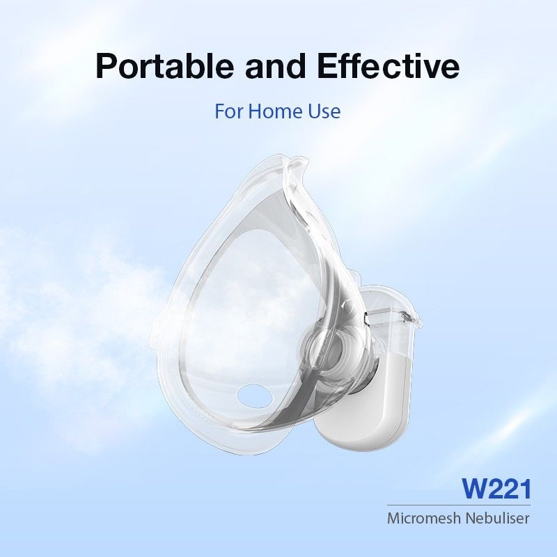 Portable Mesh Nebulizer for asthma and respiratory relief, compact and effective - home use