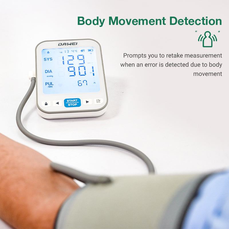 Precision Upper Arm Electronic Blood Pressure Monitor with Built-in Lithium Battery