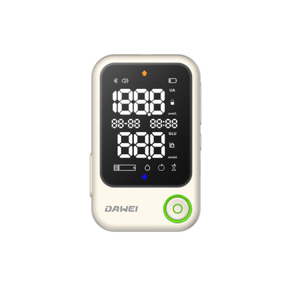 2-in-1 Blood Glucose & Uric Acid Meter for Home Testing | Dawei
