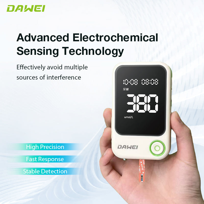 Dawei uric acid meter with accurate electrochemical testing technology