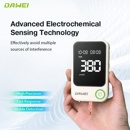 Dawei uric acid meter with accurate electrochemical testing technology