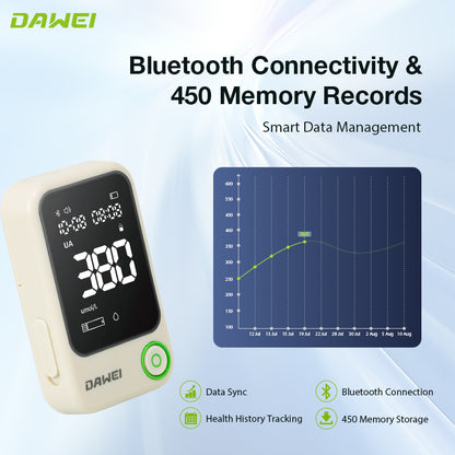 Bluetooth uric acid meter with APP data tracking and health monitoring