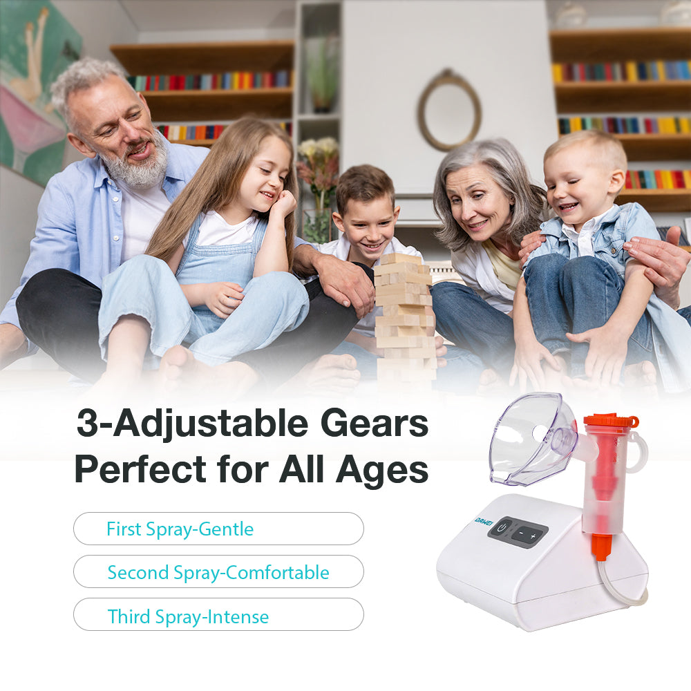 Advanced Ultra-Quiet Portable Compressor Nebulizer for Home Use