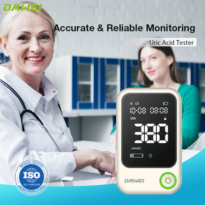 Dawei uric acid meter with high accuracy testing and reliable quality certification