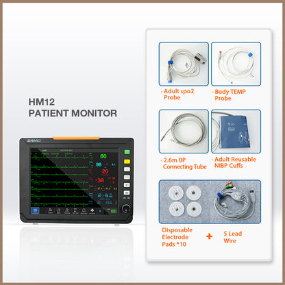 Moniteur patient de signes vitaux DAWEI ICU CCU HD12