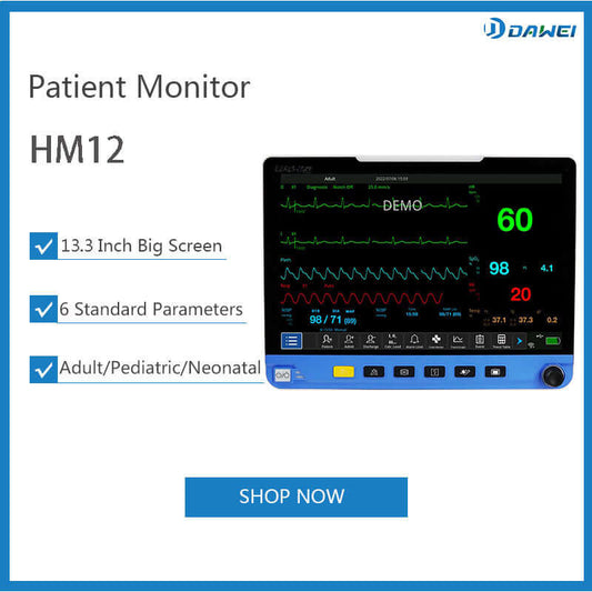 ICU CCU Ambulances Portable Vital Signs 6-Parameter Patient Monitor HM12 | DAWEI