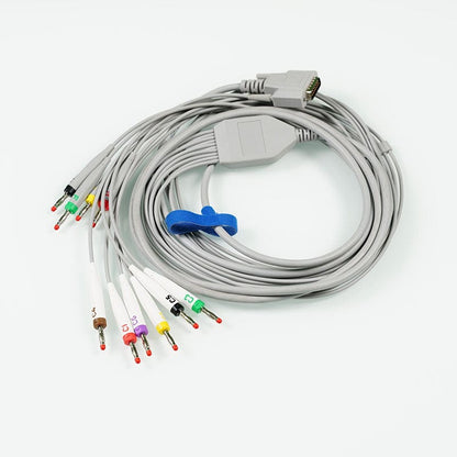 3 channel ecg machine plug-in type cable